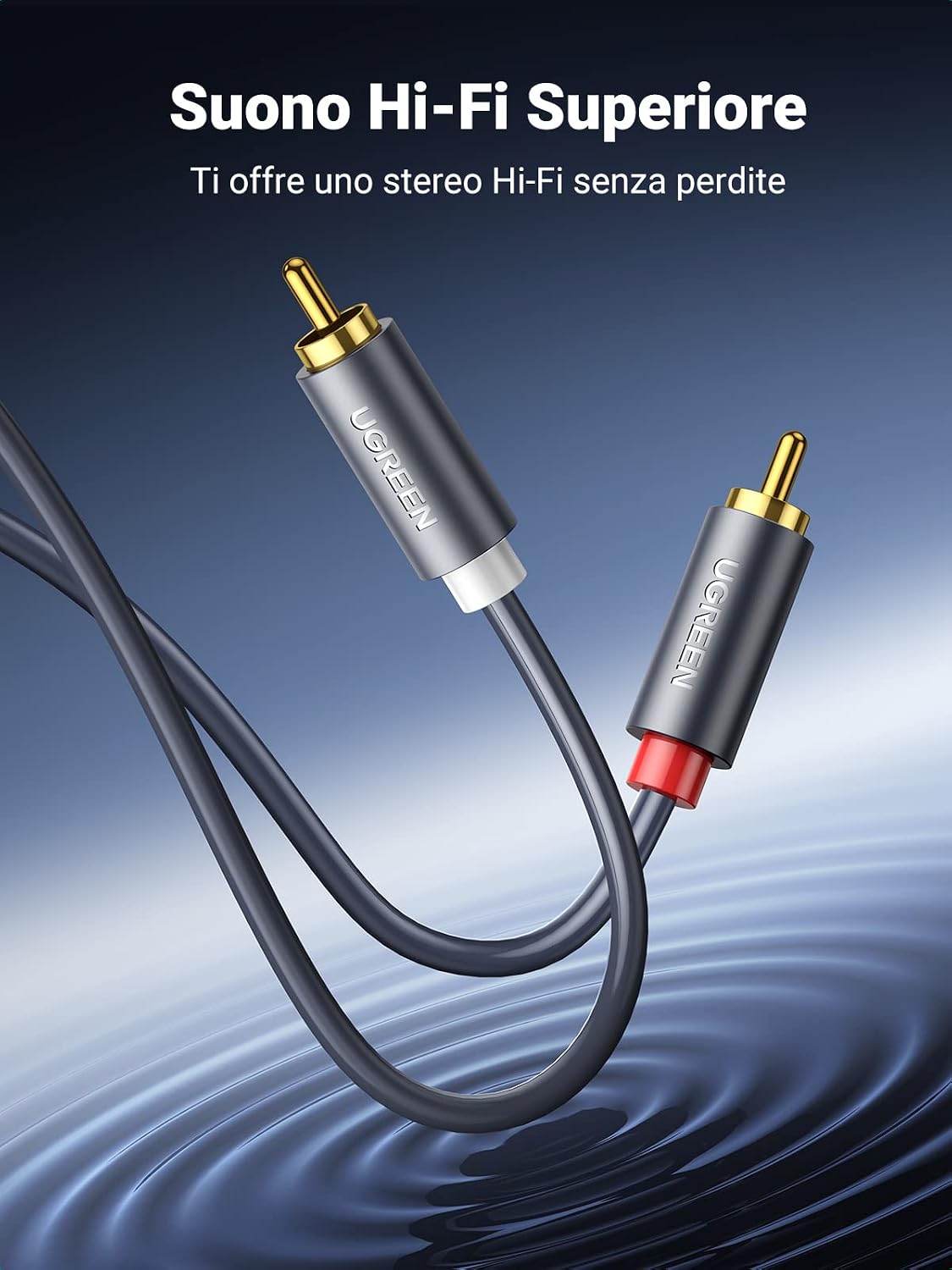Thumbnail 1 de UGREEN Cavo RCA 2M per audio stereo