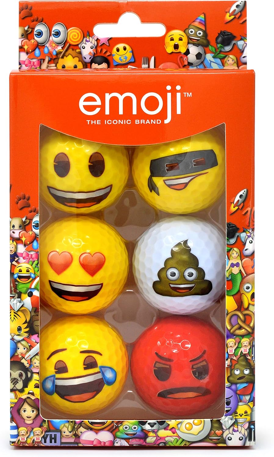 emoji Official Novelty Fun Golf Balls 6-pack ⛳