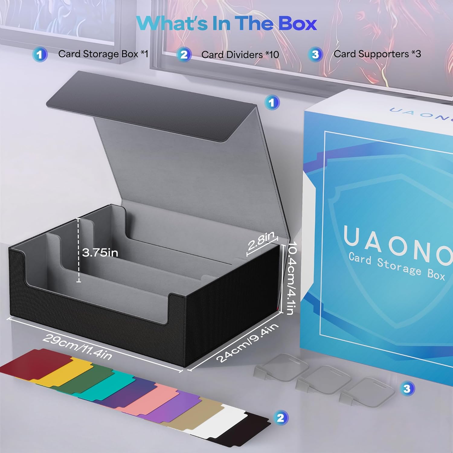 Thumbnail 6 de UAONO Card Storage Box 1800+ capacity for MTG cards ๐