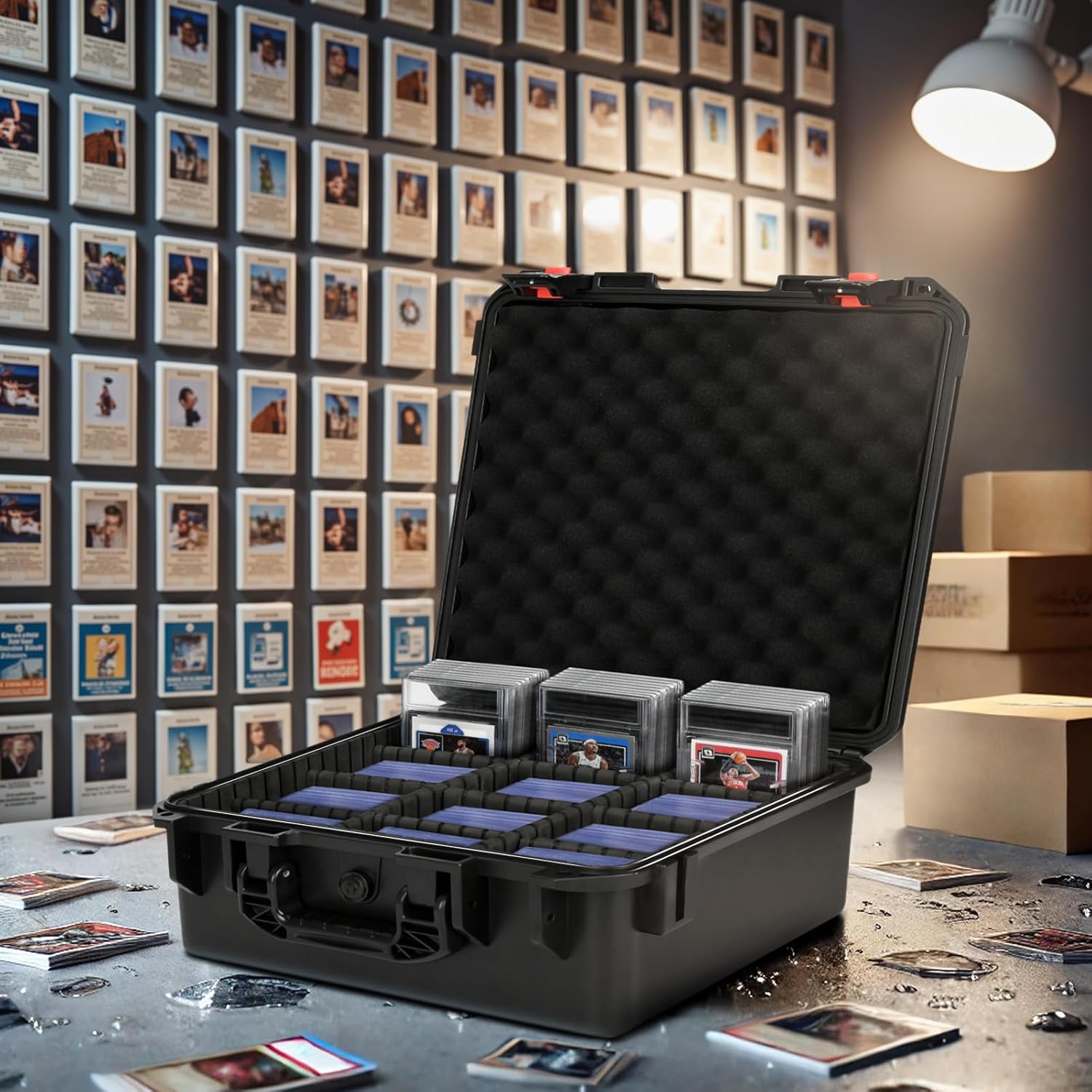 Thumbnail 6 de Graded Card Case Storage Box: 600+ Card Capacity with 9 Dividers for PSA BGS SGC Top Loaders