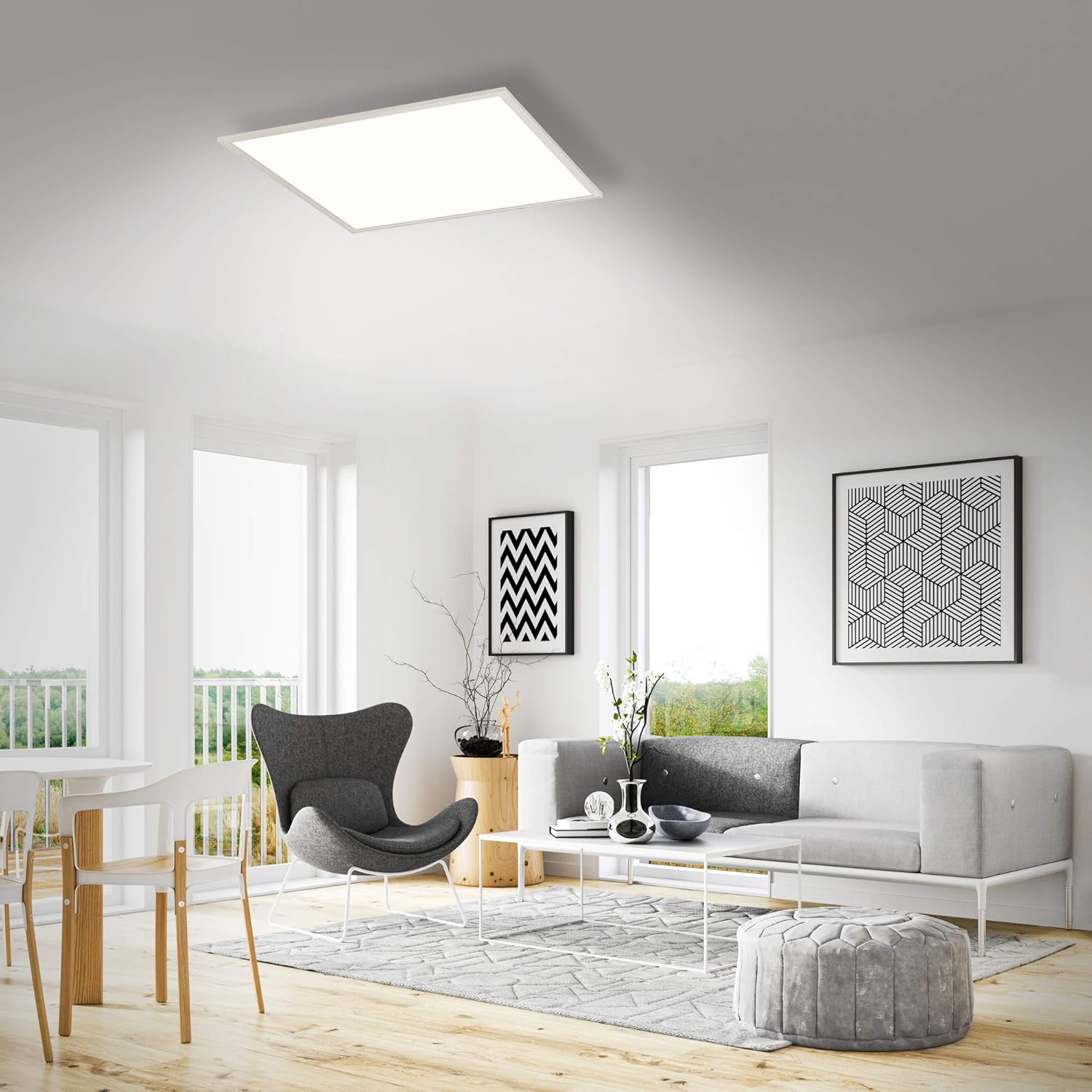Detalle de BRILONER Pannello LED da soffitto quadrato 18W 2400 lm 4000K – bianco