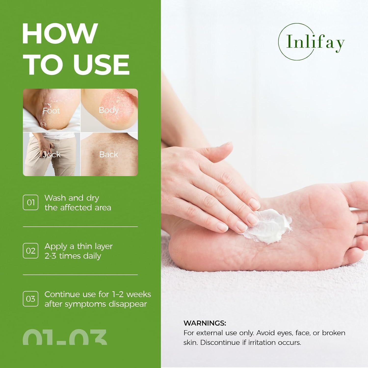 Thumbnail 4 de Inlifay Antifungal Soap Bar 2-Pack for Athlete's Foot, Jock Itch & Ringworm