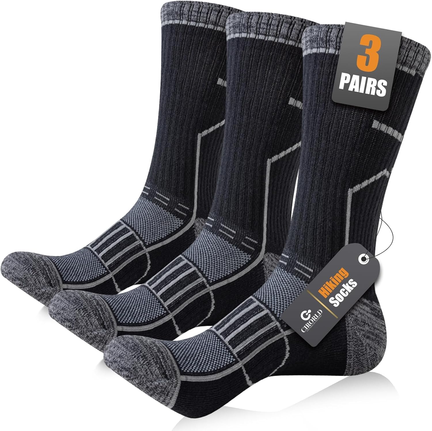 Detalle de Circorld sports socks, cushioned 3-pack