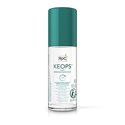 Detalle de RoC KEOPS Deodorante Roll-On 48 Ore - Antitraspirante senza alcool e profumo, Crema deodorante ascelle 30 ml