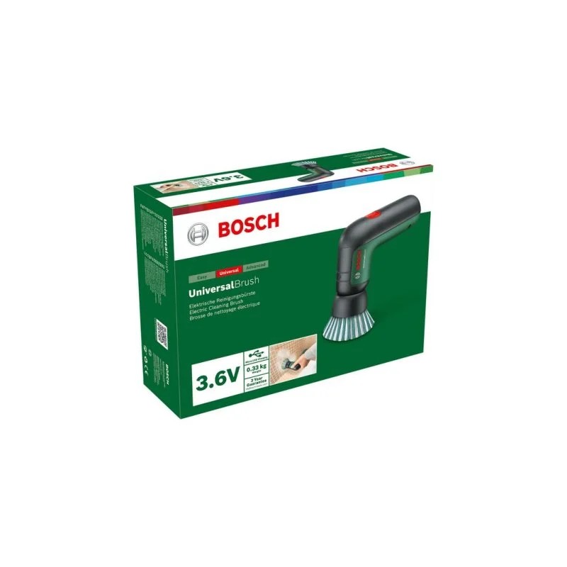 Detalle 2 de Cepillo de limpieza eléctrico Bosch 0.603.3E0.000 Negro IPX5 | Batería Li‑ion 1500 mAh