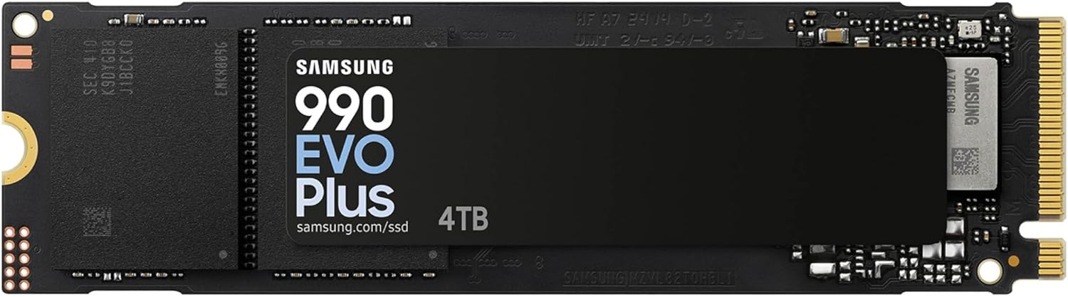 Detalle de Samsung SSD 990 EVO Plus 4TB (PCIe 4.0 x4, M.2 2280) — High-Speed Storage for Large Files