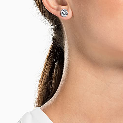 Thumbnail 3 de Swarovski Femme Earrings, Angelic Studs with Crystals in Rhodium Plating