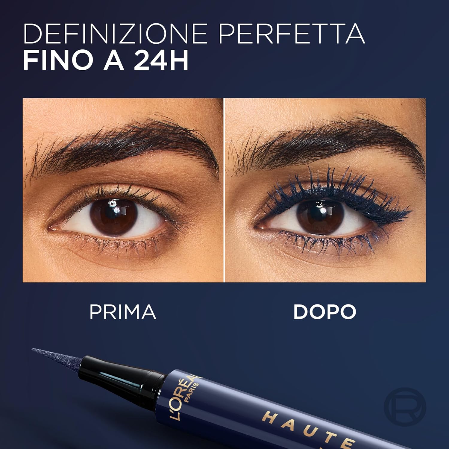 Detalle de L'Oréal Paris INF HAUTE PRECIS LINER BLUE: una matita eyeliner blu intenso per look puliti e definiti