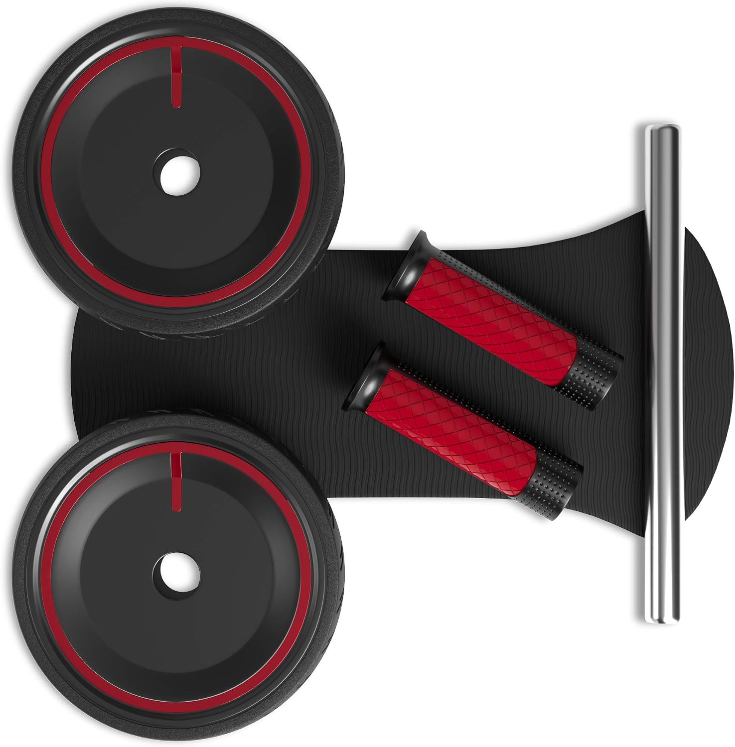 Thumbnail 6 de READAEER YDHW-001-B Ab Roller Wheel with Dual Rubber Wheels and Knee Pad