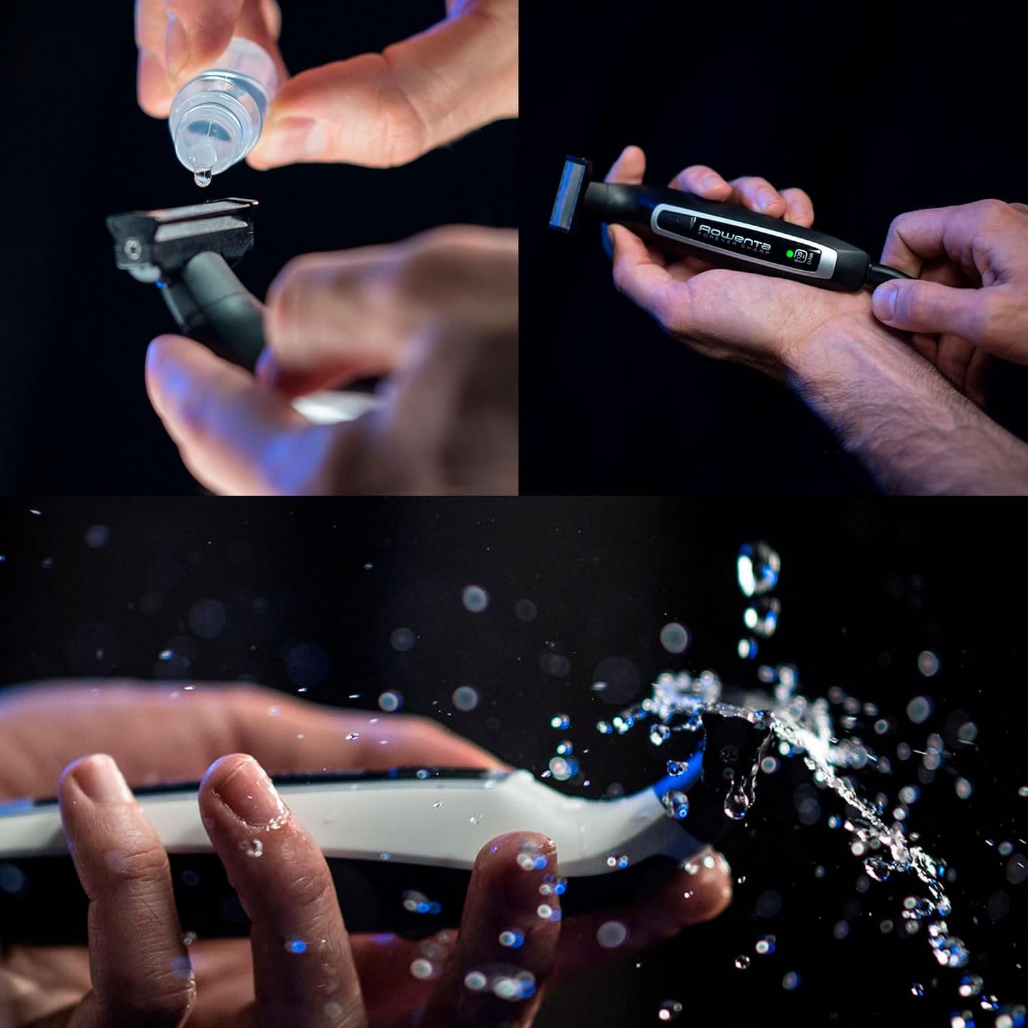 Detalle de ROWENTA Forever Sharp Tondeuse Barbe Hybride 3en1 – précision, autonomie et confort