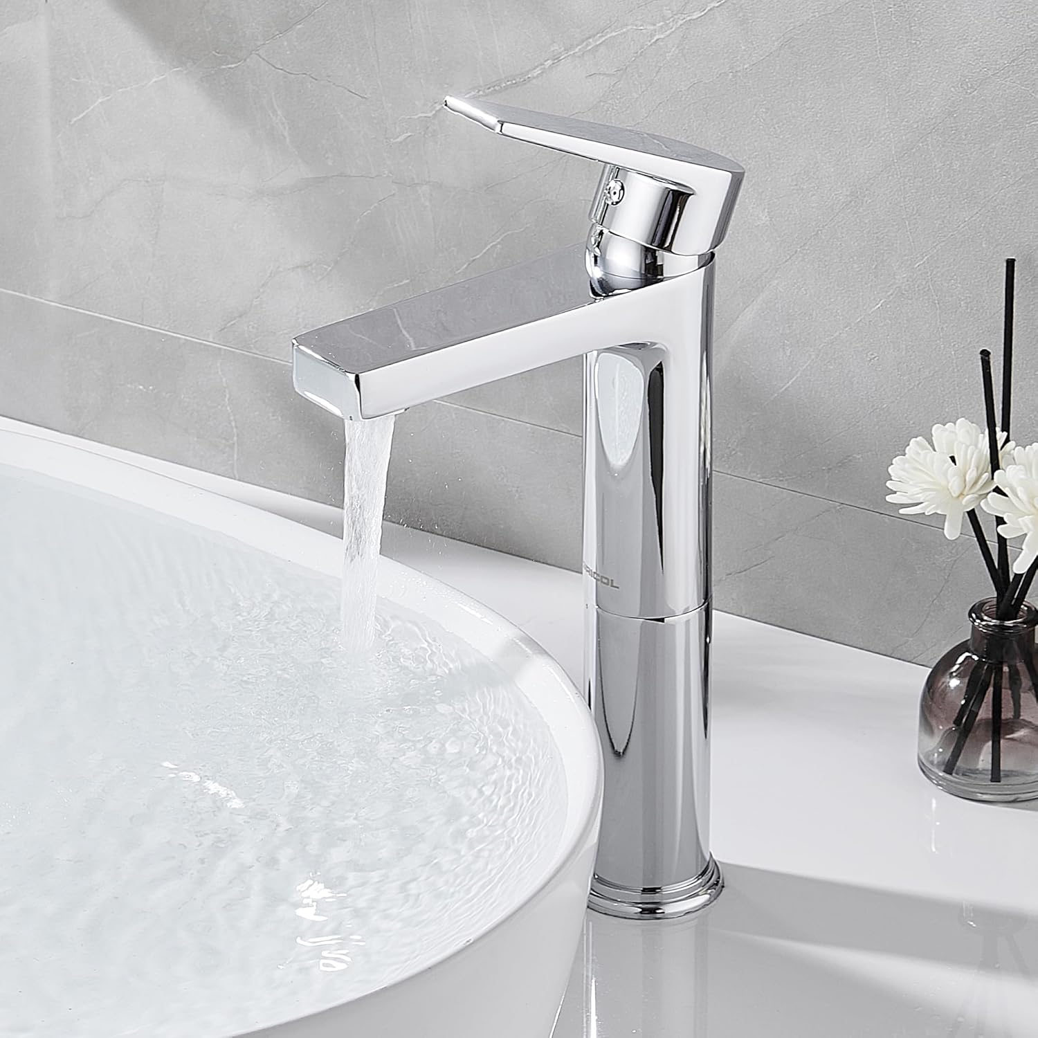 Thumbnail 1 de GRICOL Mitigeur Lavabo en Laiton Massif – Robinet Monocommande Chrome Argent