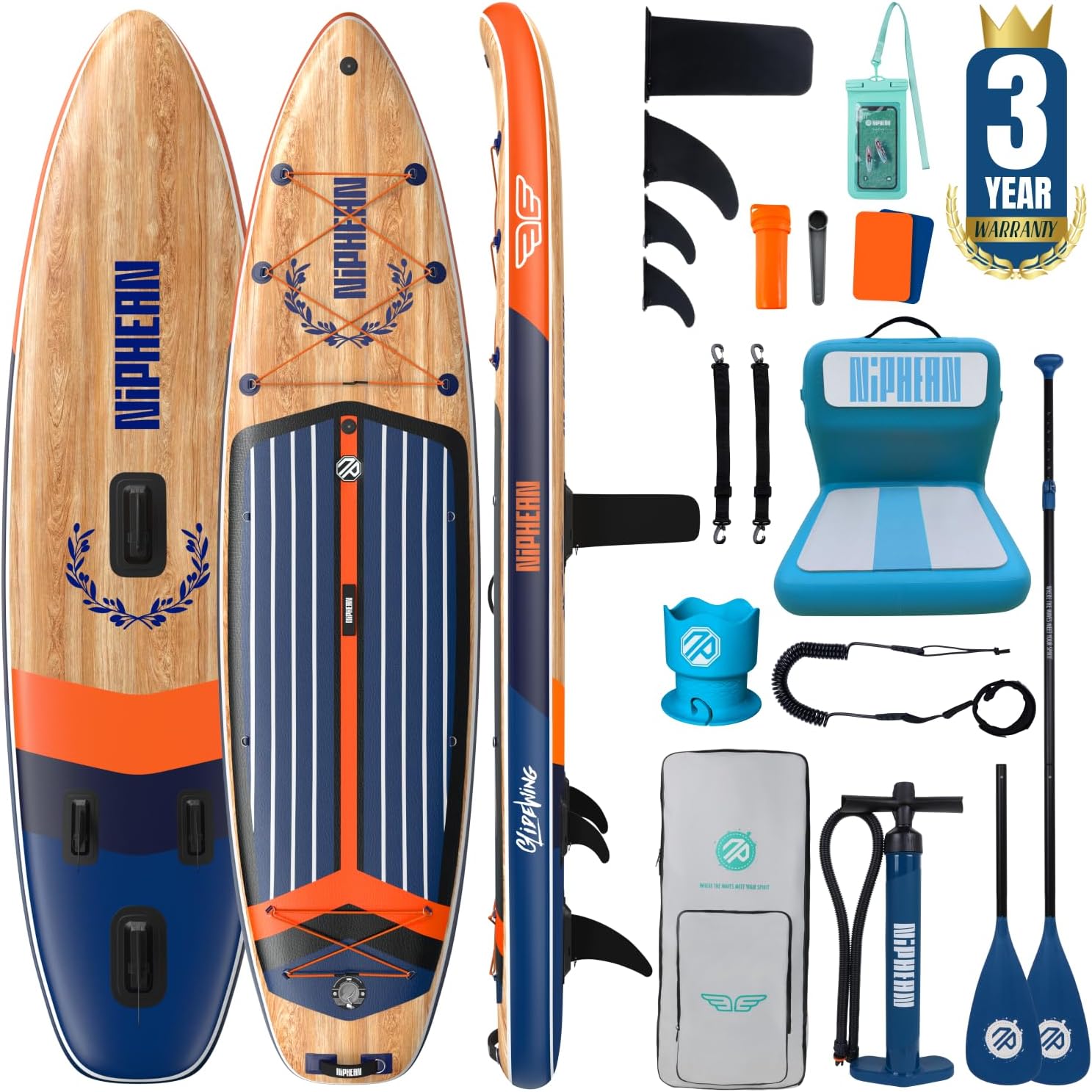 Thumbnail 1 de niphean Extra Large Inflatable Paddle Board 500 lbs