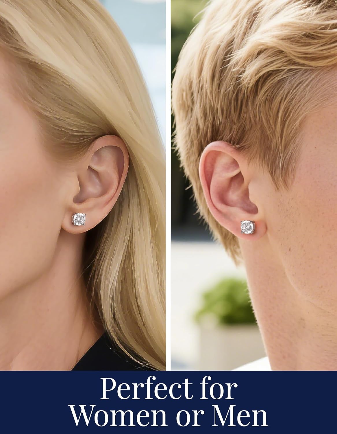Detalle 2 de MomentWish Moissanite Ohrringe 5 mm đ