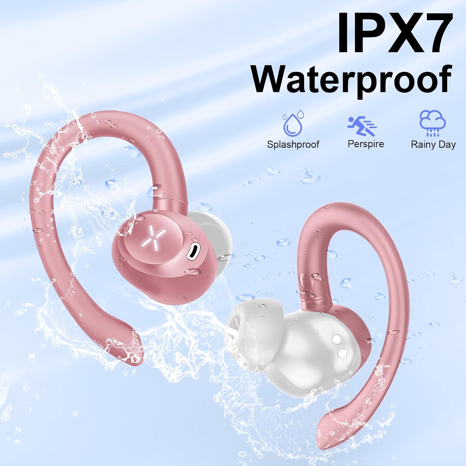 Thumbnail 6 de Bluetooth Kopfhörer Sport, 2026 In Ear – IPX7, 60 h Spielzeit, LED Display, ENC, 14 mm Treiber