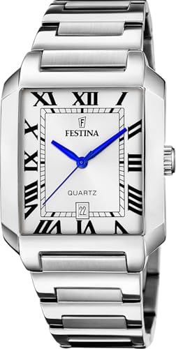 Detalle de Festina Orologio Uomo Analogico in Acciaio Inossidabile 316L Argentato: stile classico e affidabilità quotidiana
