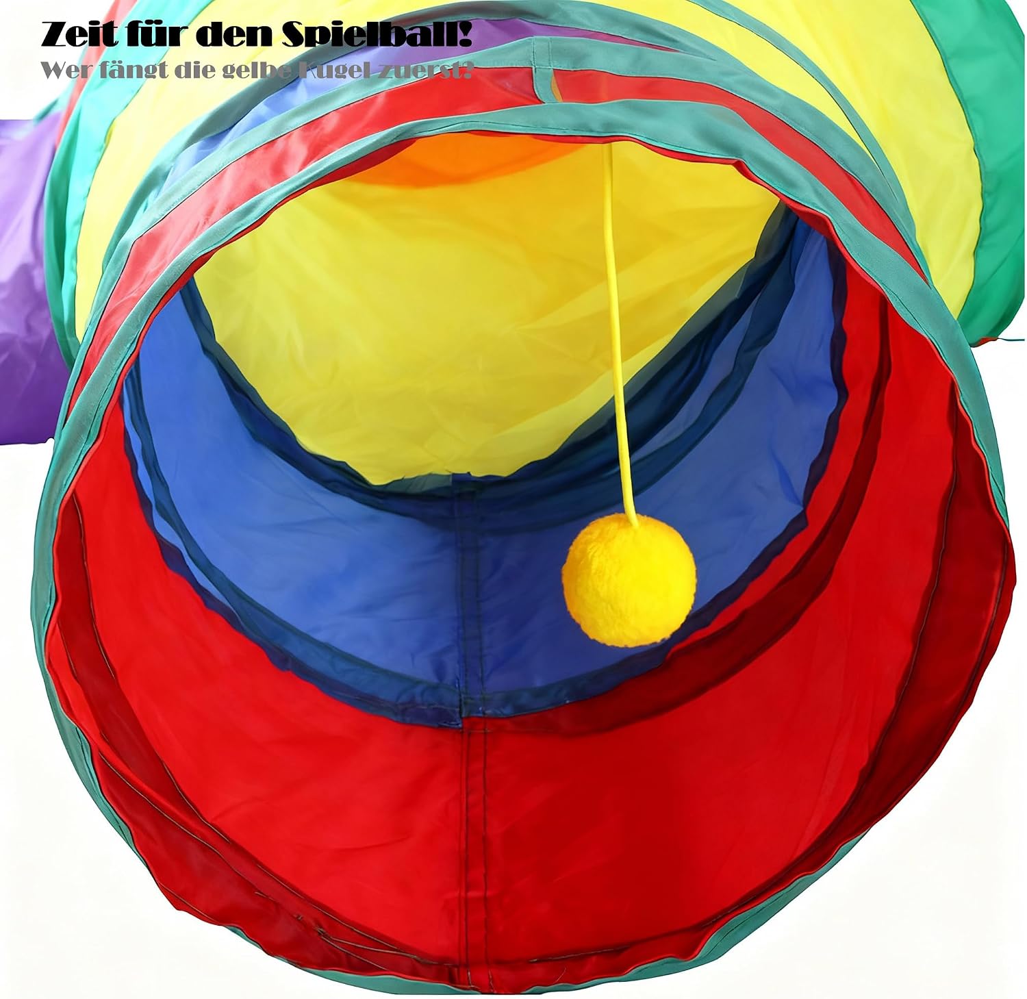 Thumbnail 3 de Katzentunnel Selbstbeschäftigung Katzenspielzeug 145×80 cm