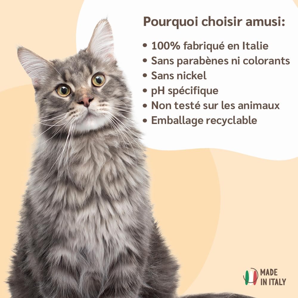 Thumbnail 5 de Spray Démêlant pour chat amusi Poil Long 250 ml – sans rinçage, formule naturelle à l’huile d’olive