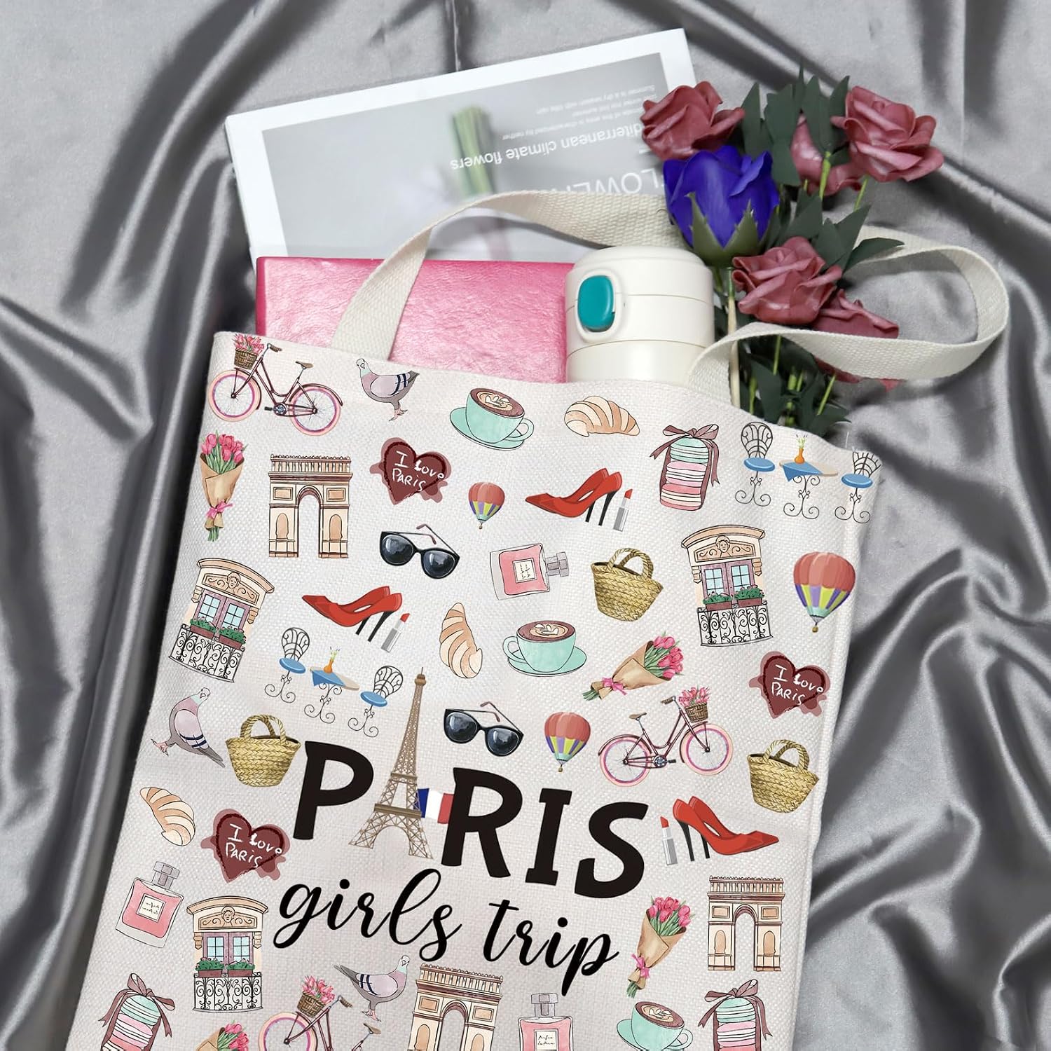 Thumbnail 4 de JTOUK Paris Girls Trip Makeup Bag 9.05in