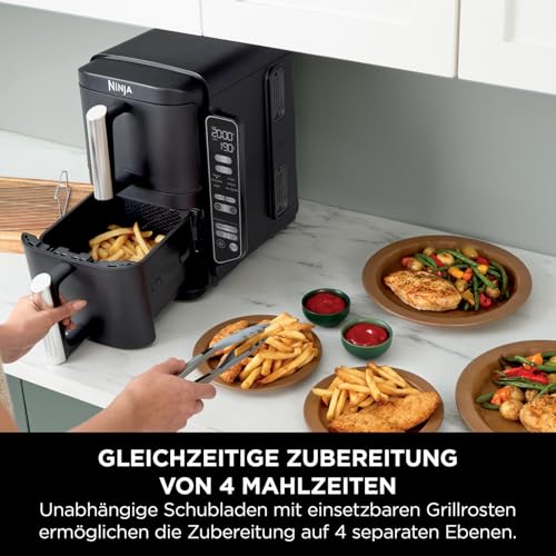 Detalle 2 de Ninja SL300EU Double Stack Heißluftfritteuse, 7,6 L, 4 Ebenen, 6 Funktionen