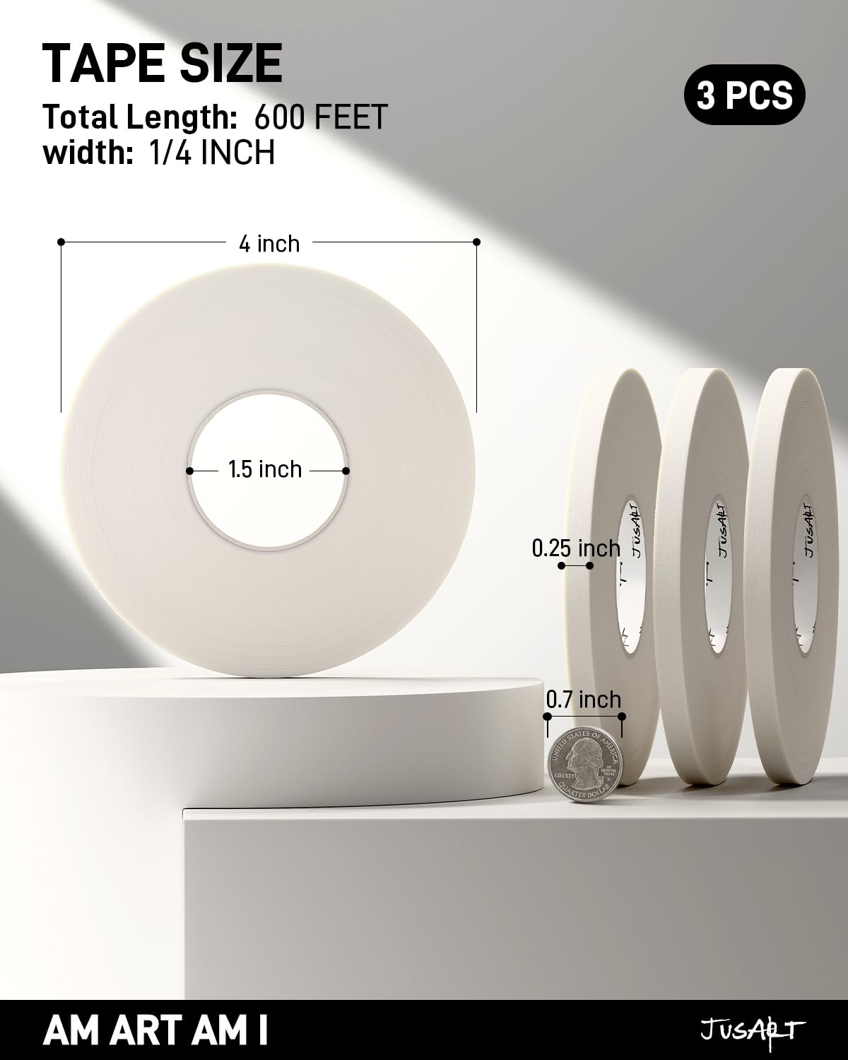 Detalle de JusArt Artist Tape, 1/4-Inch