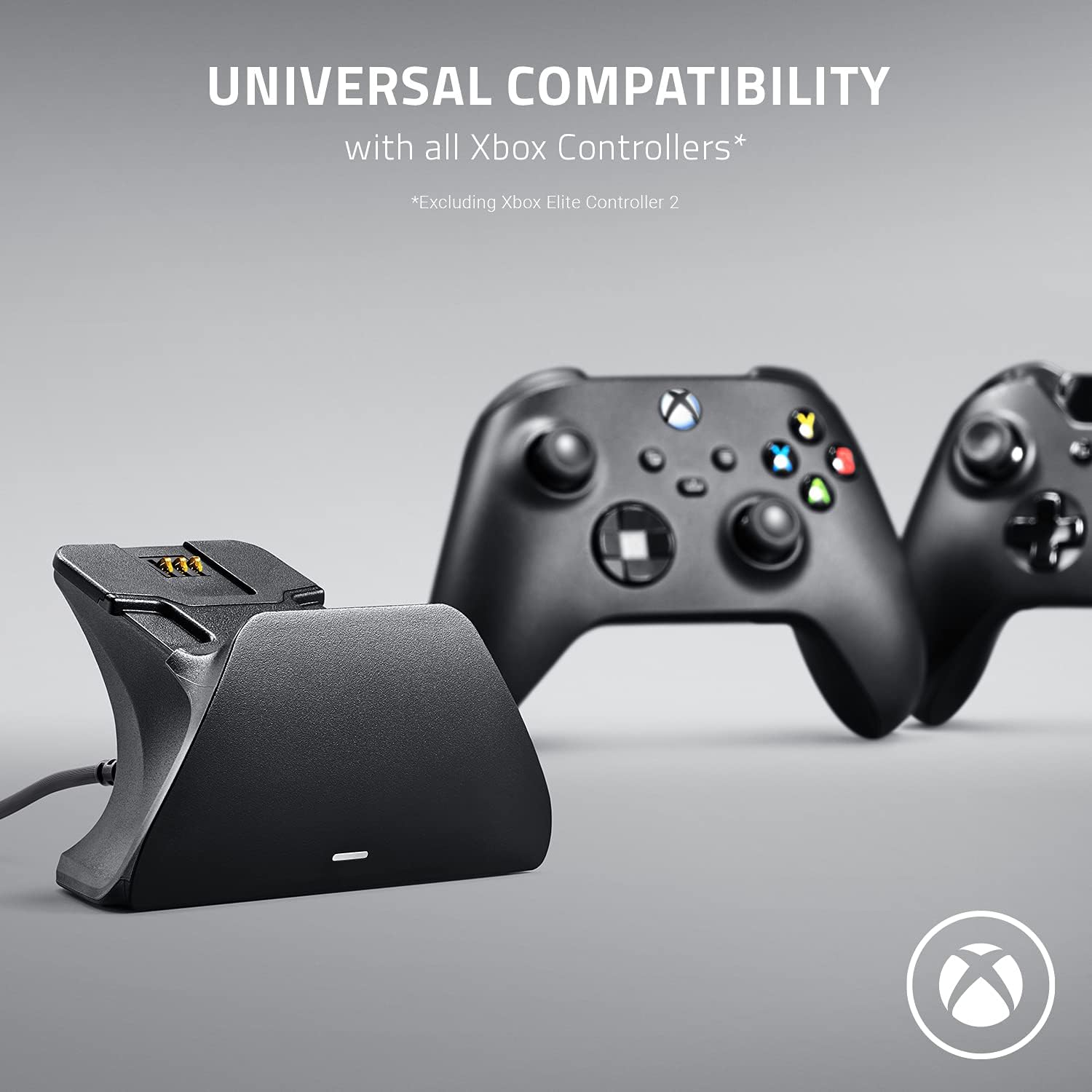 Detalle de Razer Universal Quick Charging Stand – Yellow for Xbox Controllers