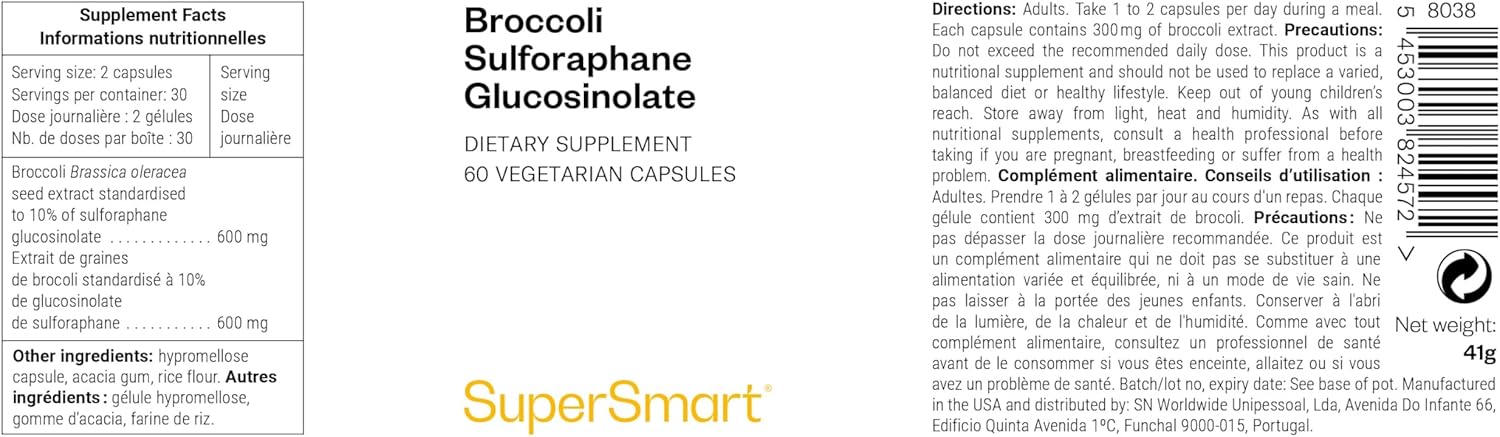 Thumbnail 1 de Supersmart Broccoli Sulforaphane Glucosinolate – extrait de brocoli standardisé à 10%