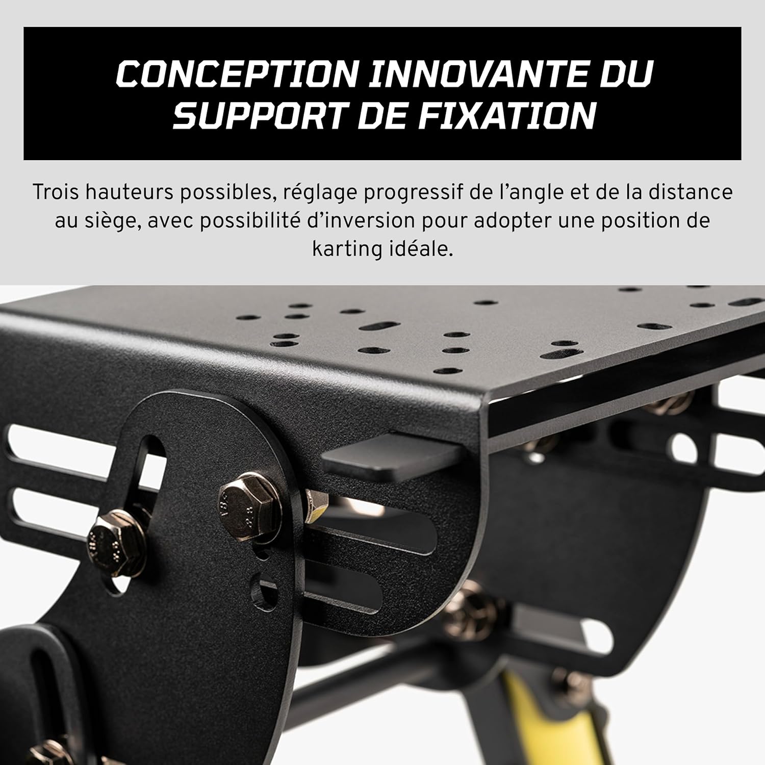 Detalle de Fanatec Châssis de simulation de course Course Cockpit V1.5 pour direct drive, acier renforcé et aluminium noir