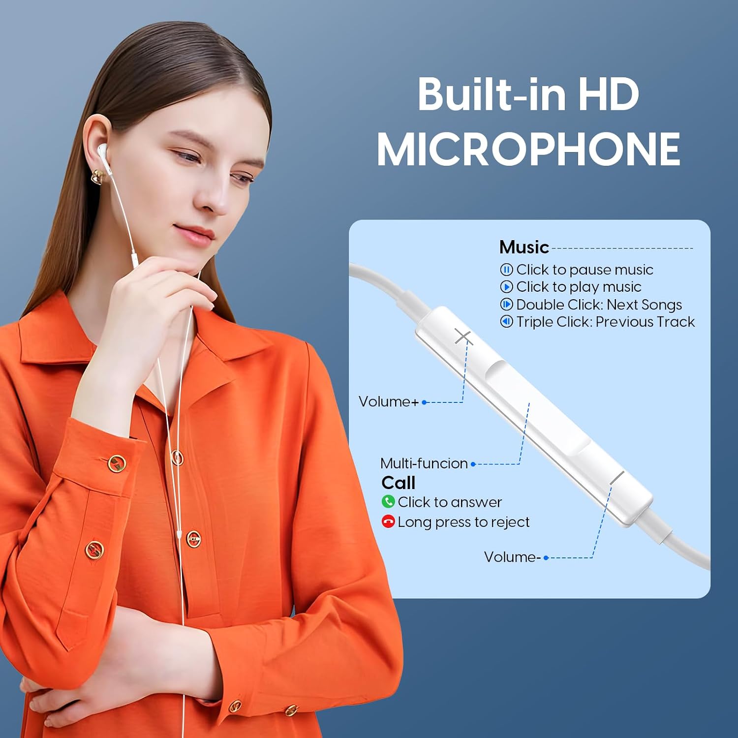 Thumbnail 6 de 2er-Set USB‑C Kabel‑In-Ear für iPhone und Android