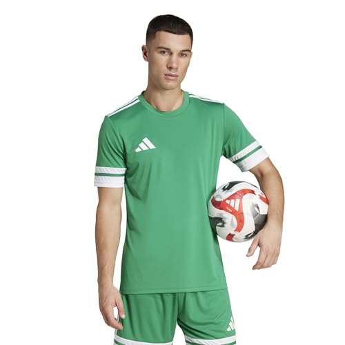Detalle de adidas Squadra25 Jersey Short Sleeve para Hombre | Team Green/White, talla L