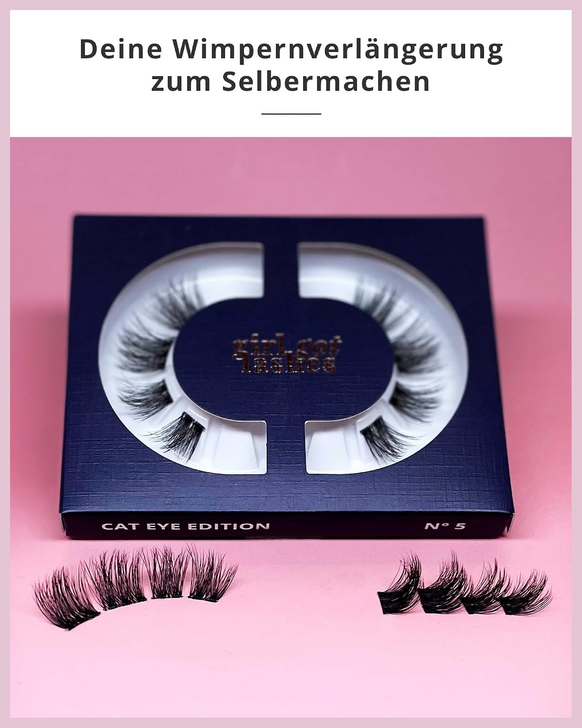 Detalle de girl got lashes Mini Box Cat Eye Edition N°5 1 paio 🎀