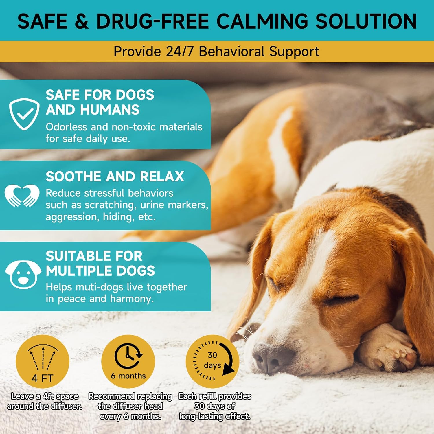 Thumbnail 3 de Woyamay Dog Calming Plug-in Refills: 6-Pack for Anxiety Relief