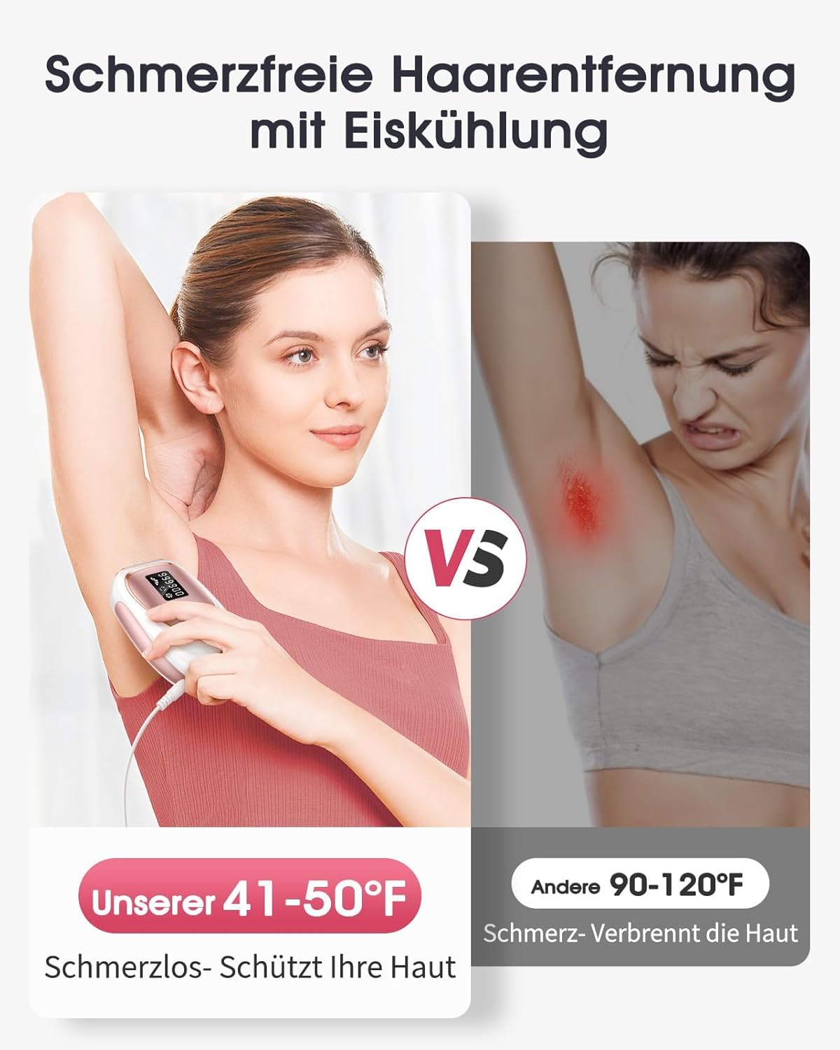 Thumbnail 1 de Haarlosy IPL Gerät – Haarentfernung mit Kühlfunktion TD005, 999.900 Lichtimpulse, 5 Energiestufen