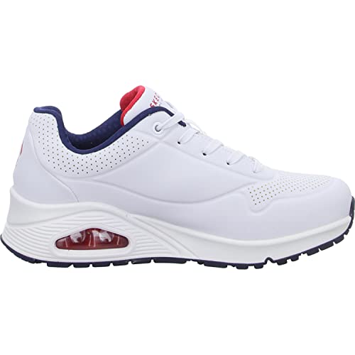 Thumbnail 6 de Skechers Damen UNO Stand ON AIR Sneaker – WNVR White Durabuck, Navy & Red, Größe 36 EU