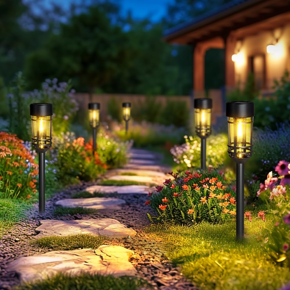 Thumbnail 6 de GIGALUMI Solar Lights Outdoor Garden 8 Pack – Waterproof warm white solar pathway lights