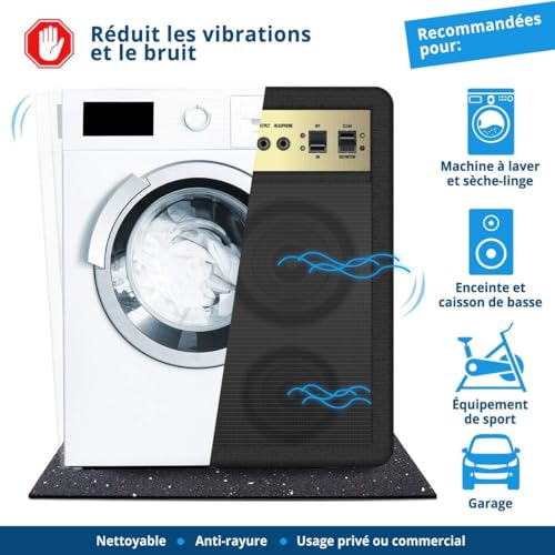 Detalle de Floordirekt tapis anti-vibrations 60 x 60 cm, 1 cm, découpable