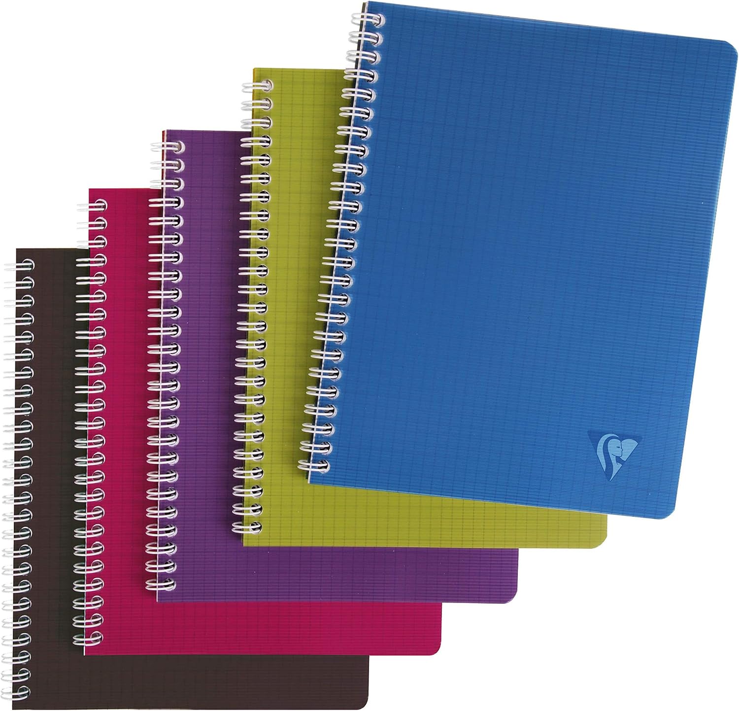Clairefontaine 329715C Collection Linicolor Intensive – Cahier à spirale 17x22 cm, 100 pages