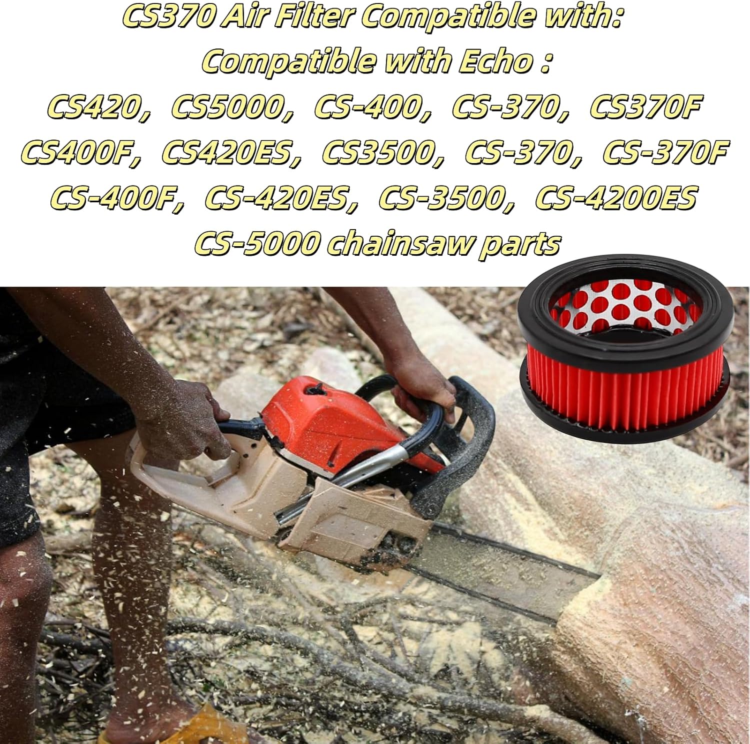 Detalle 2 de CS400 chainsaw air filter tune-up kit