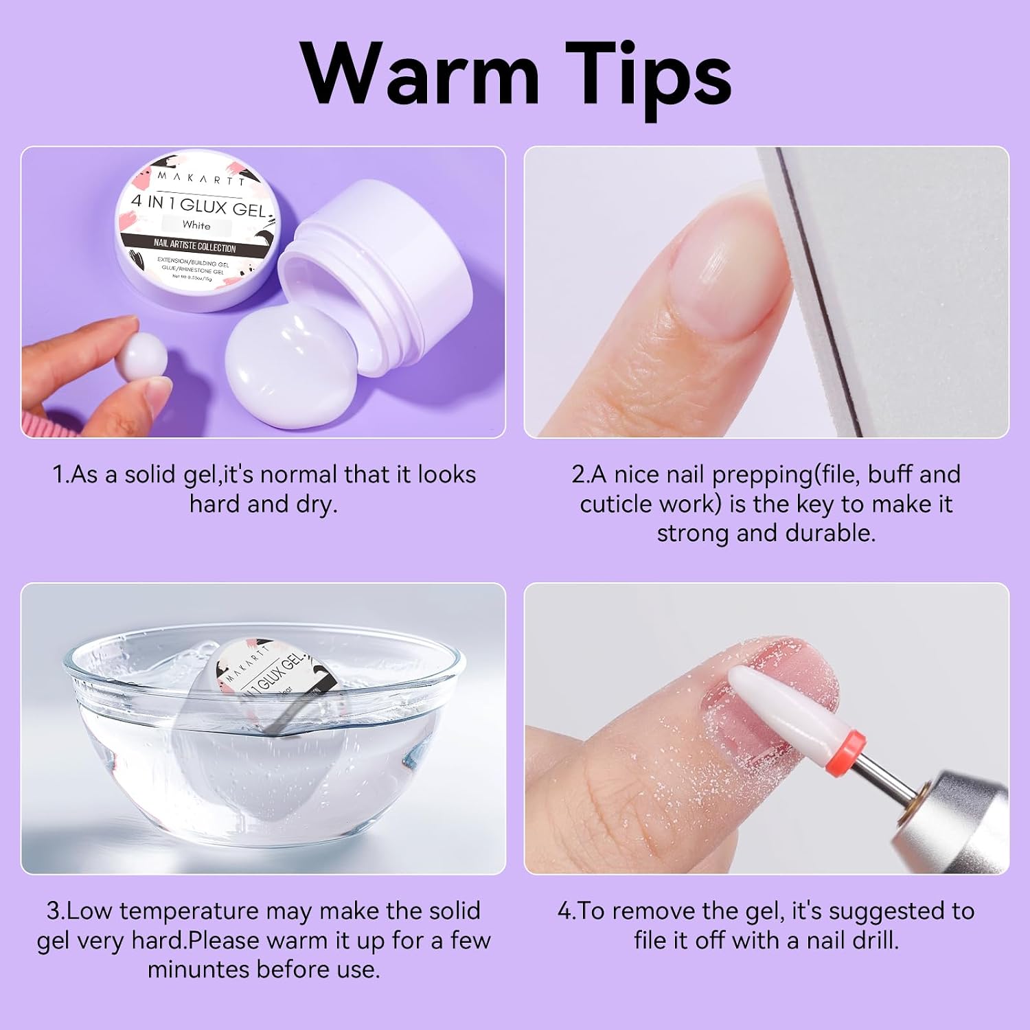 Thumbnail 6 de Makartt 3D Nail Gel White