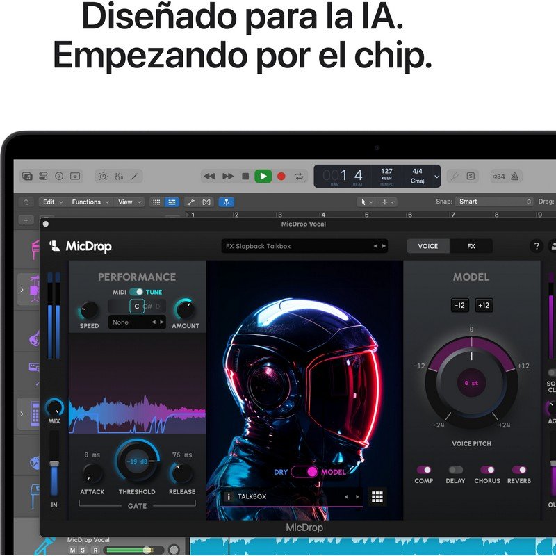 Detalle de Apple MacBook Pro 14" M5 Pro 15 núcleos, 24 GB RAM, 2 TB SSD – Negro Espacial