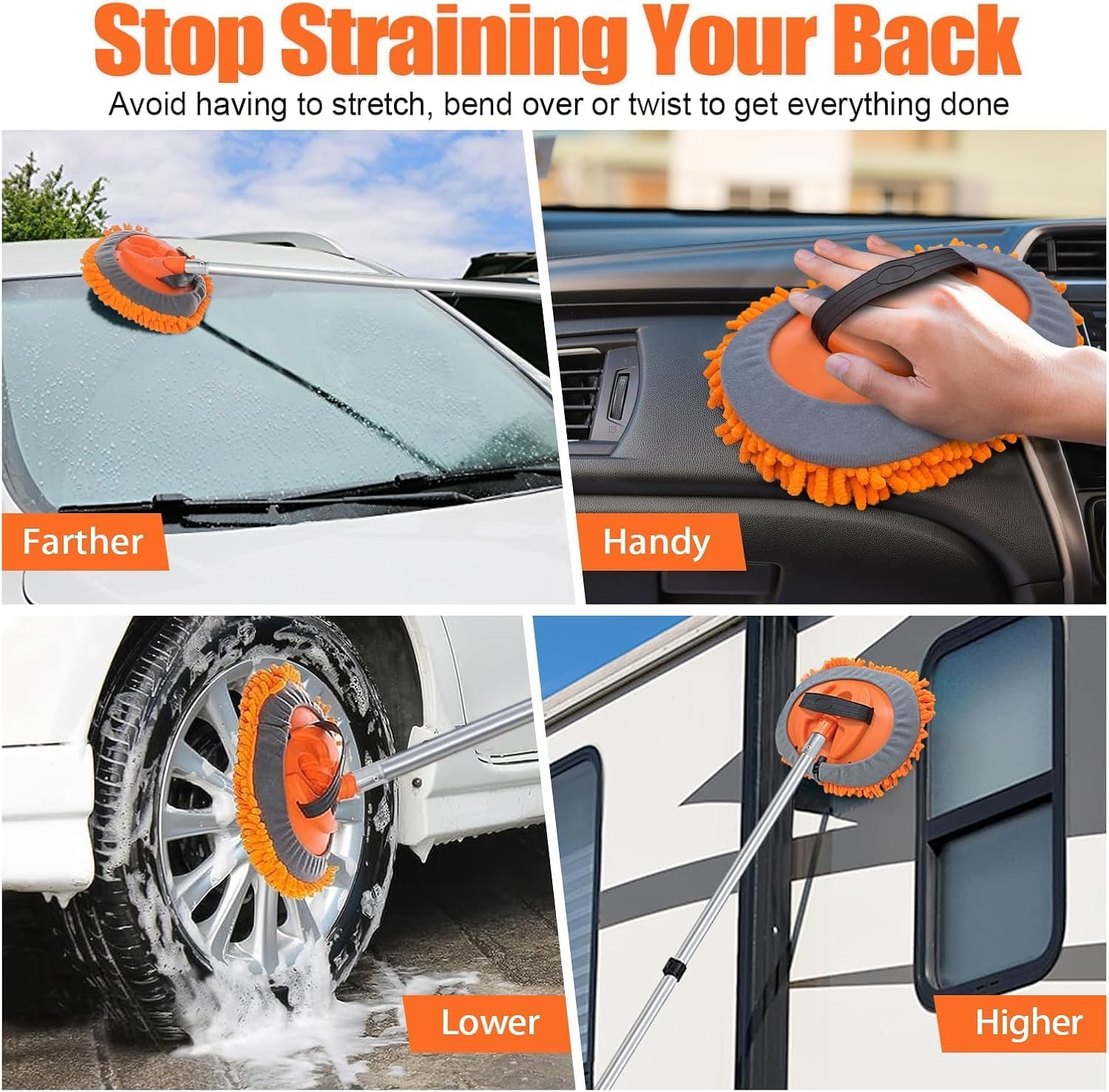 Thumbnail 6 de ARTIPOLY Car Cleaning Kit 12ft extension pole
