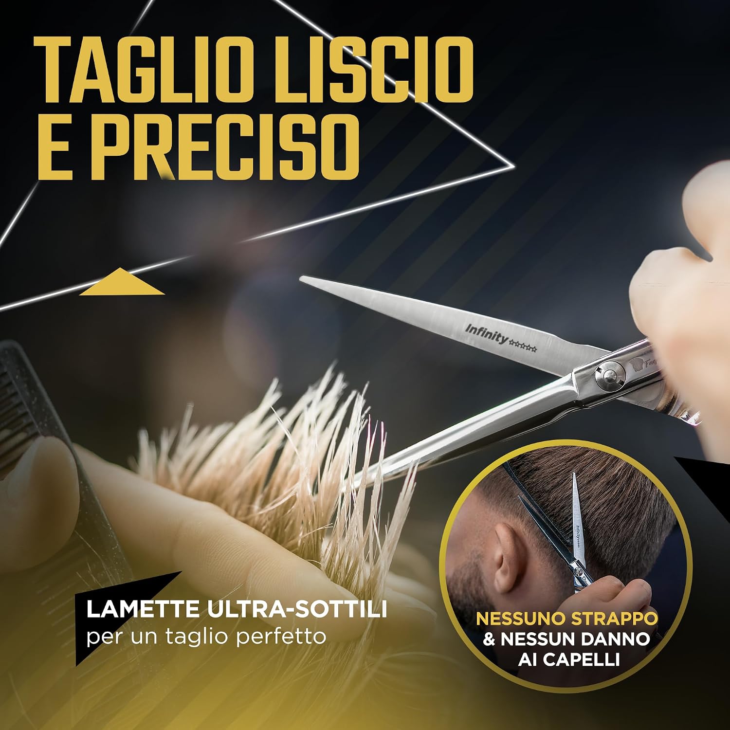 Thumbnail 2 de Fagaci Forbici Parrucchiere Professionali 5.5" – Lame Sottili in Acciaio 440C, Bilanciate e Ambidestre
