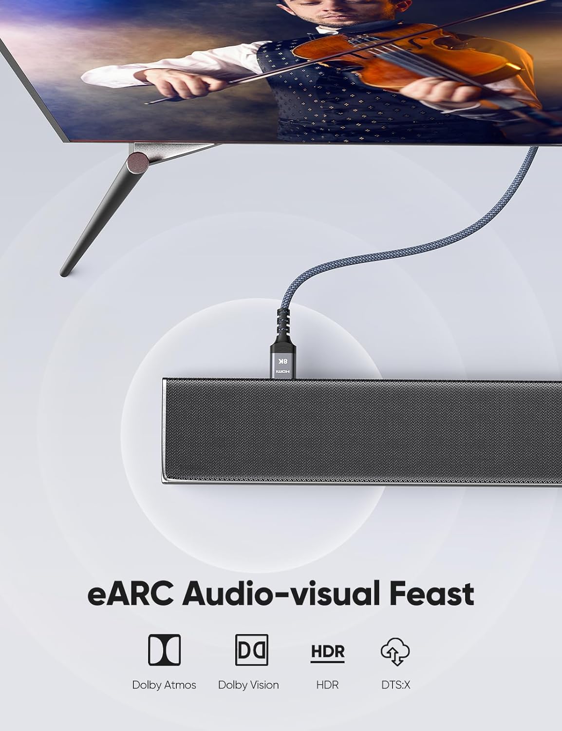 Thumbnail 3 de Highwings HDMI 2.1 6.6FT 2-Pack