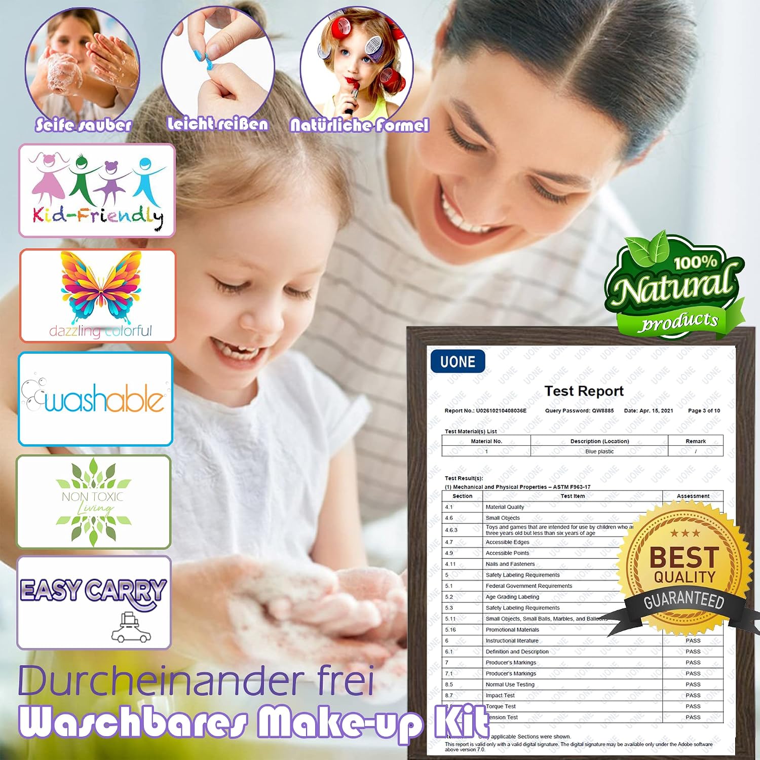 Thumbnail 4 de Kinderschminke Set Make Up Schminkset M Mädchen Purple