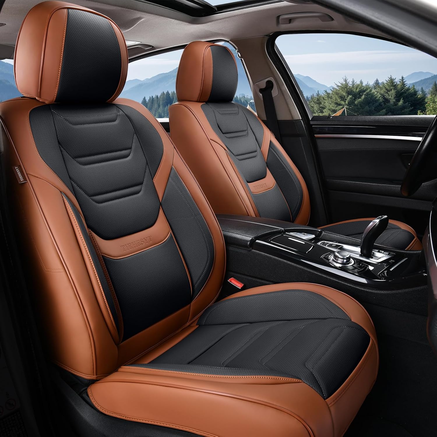 Thumbnail 6 de TIEHESYT Leather Car Seat Covers