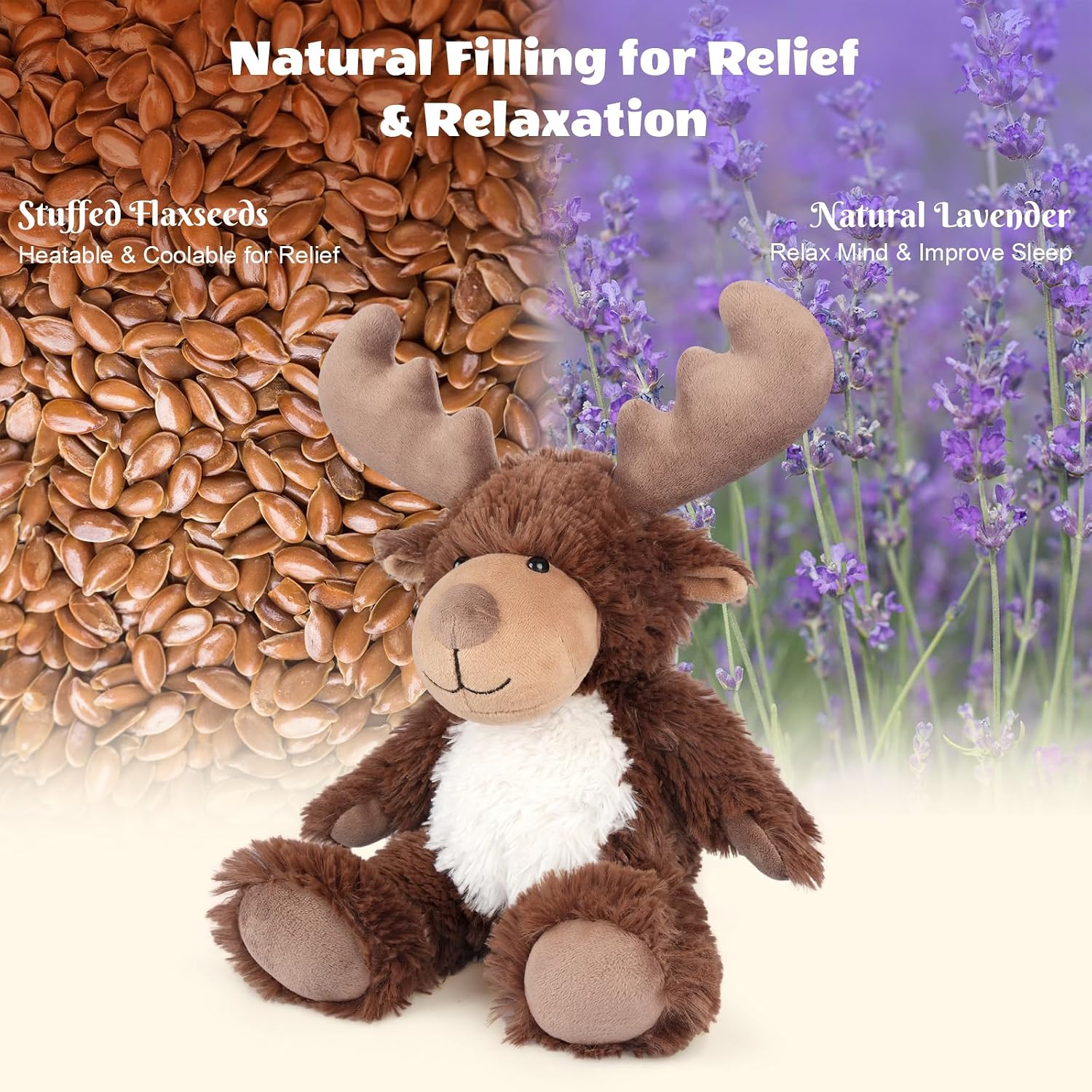 Detalle de SuzziPals Heatable Moose Plush 1 Pack