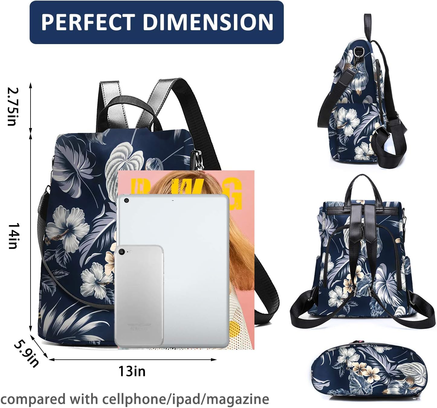 Thumbnail 1 de Fmeida Backpack Anti‑Theft Travel Rucksack
