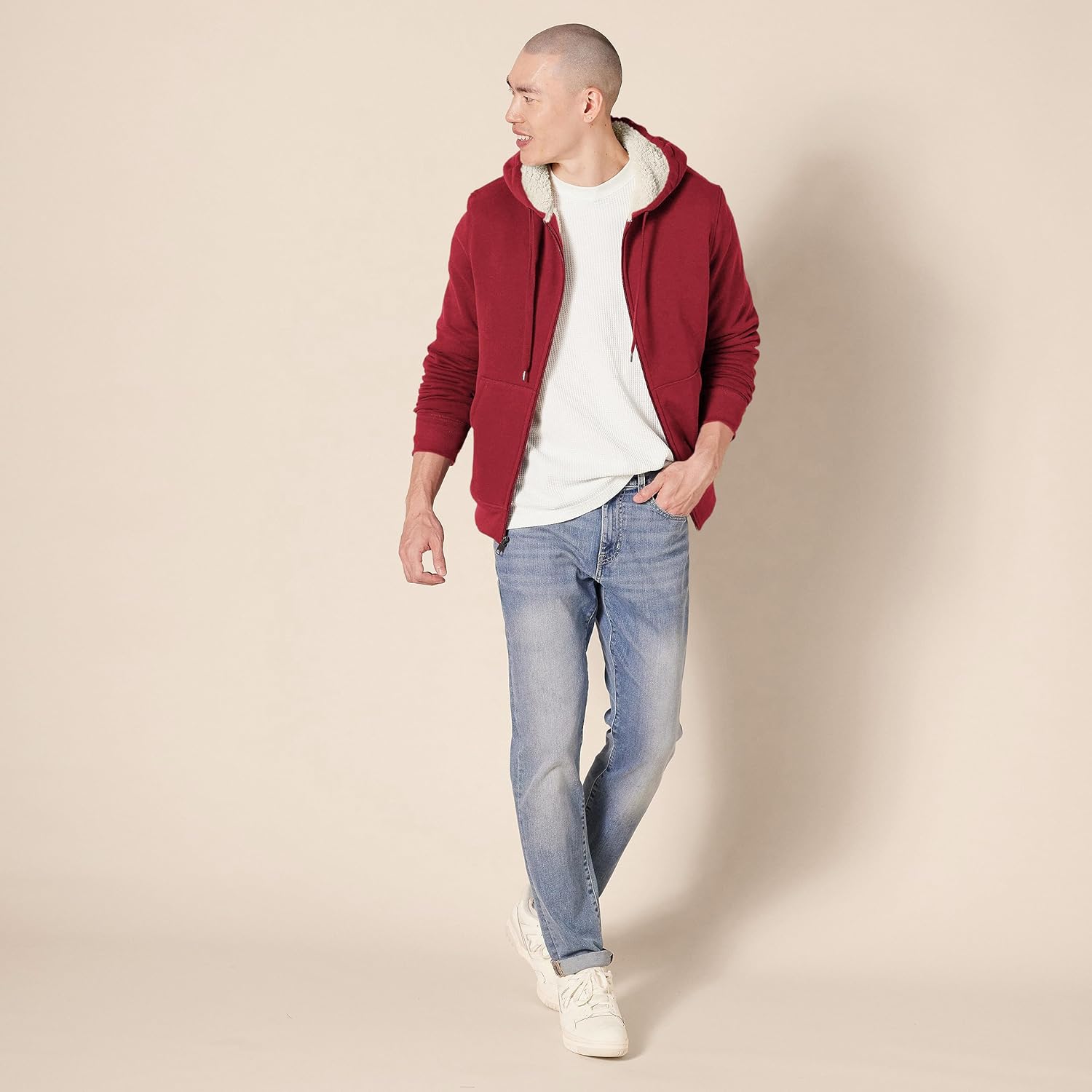 Thumbnail 3 de Amazon Essentials men’s Sherpa-lined full-zip fleece hoodie