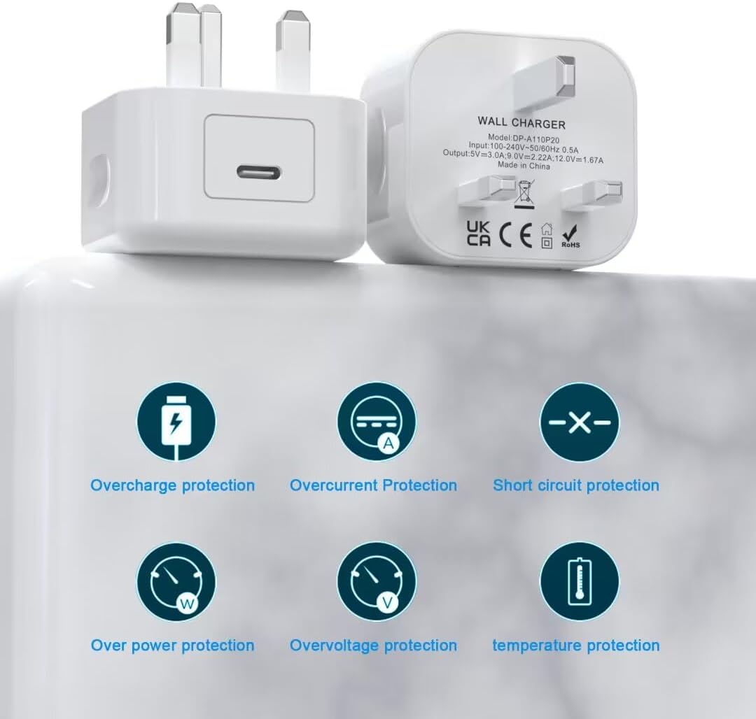 Thumbnail 3 de iPhone USB C Fast Charger 2Pack 20W