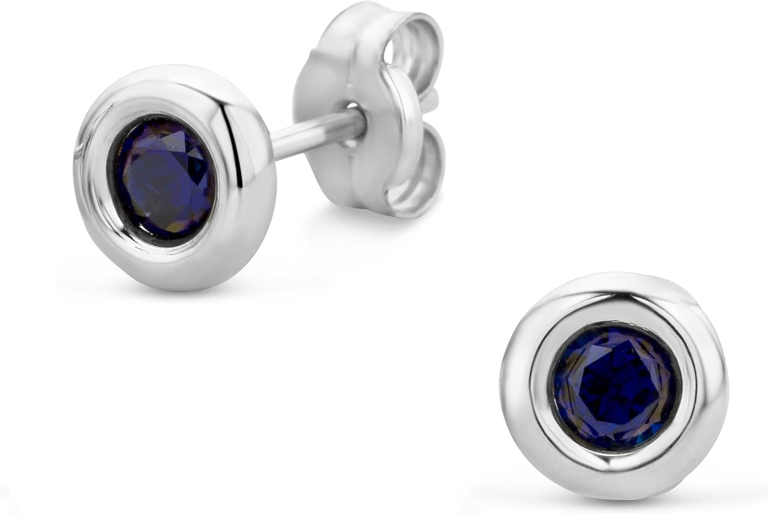 Detalle de Orovi Sapphire pendientes oro 9 quilates