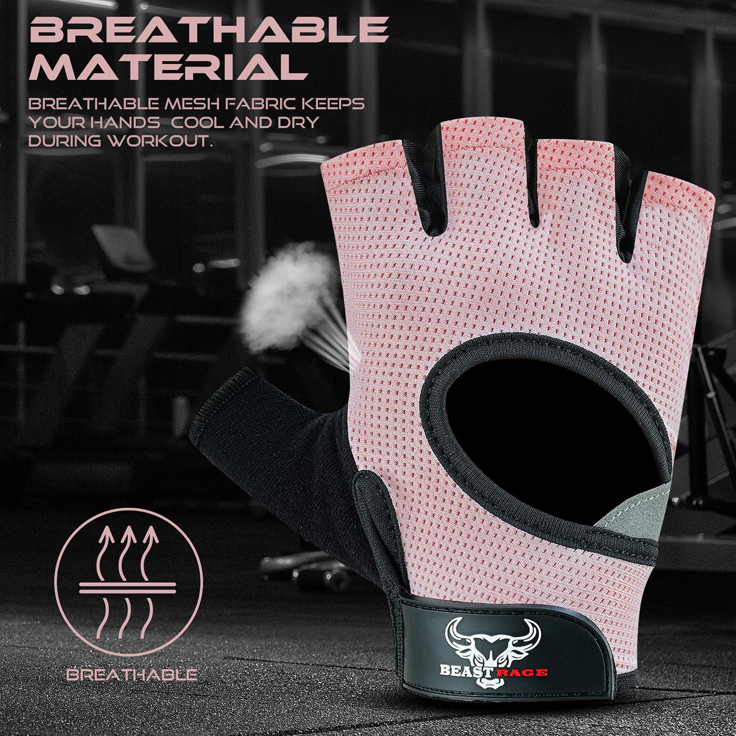 Thumbnail 5 de BEAST RAGE Workout Gloves with Mesh Back